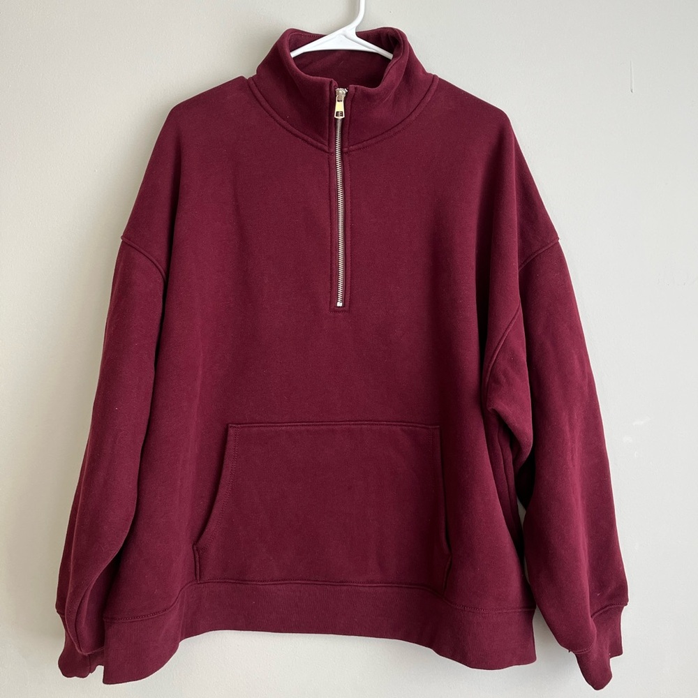 AE Everyday Luxe Quarter-Zip Sweatshirt